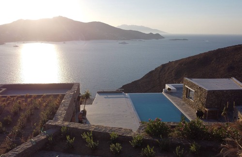 Ano Mera Villa | Unique private villa estate vj1+2 with amazing seaview and full privacy