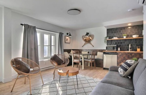 Old Quebec Apartment | Unique & Sunny Top Floor Old Quebec Gem