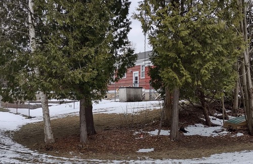 St Ignace Apartment | UP Mackinac Straits View Charming corporate apartment with WiFi by Saint Ignace.