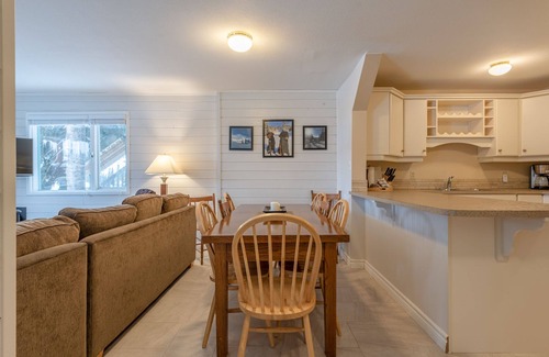 Silver Star Mountain Apartment | Updated Bright Ground Floor Suite - close to the village, backs onto chairlift