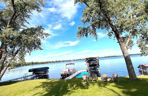 Dent Cabin | Updated, clean and cozy two bedroom cabin on desirable clean, hard bottom lake.