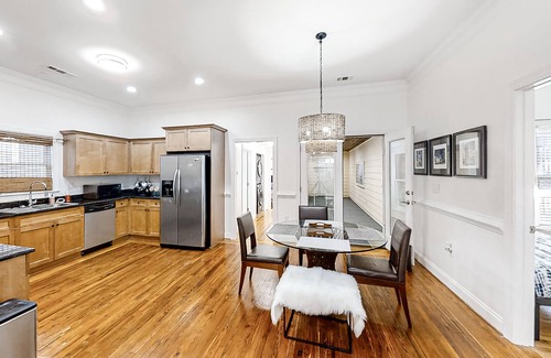 Eagan Park House | Updated home with porch, private parking & AC - minutes to ATL & near airport