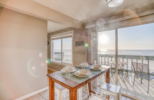 Rockaway Beach Condo | Updated Oceanfront Two-Bedroom Brings You Panoramic Rockaway Beach Views!