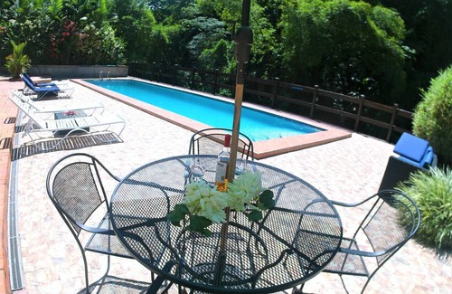 Soufriere Apartment | Upper studio 1 River backdrop