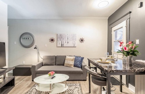 Central Hamilton Apartment | Upscale 2BR Apt with King Bed and Netflix- Prime Location!