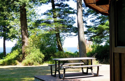 Lummi Island Cabin | Upscale Yurt/Pet Friendly/Full Kitchen/Bath w/Sauna/FP/TV/Internet/Beds for 4