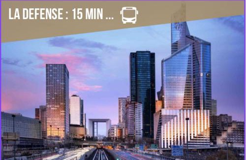 Quartier du Vieux-Pont - Sainte-Genevieve Apartment | Urban cocon - 15 min de La Défense - 20min Paris