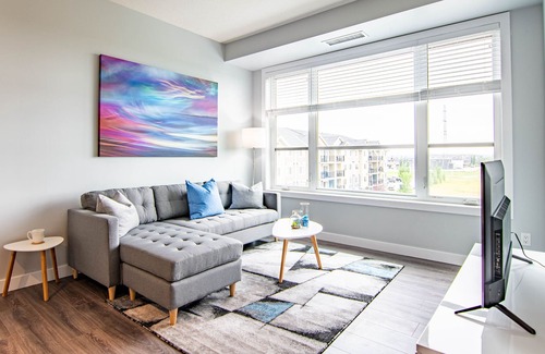 Red Deer Condo | Urban Oasis Condo- Home away from Home