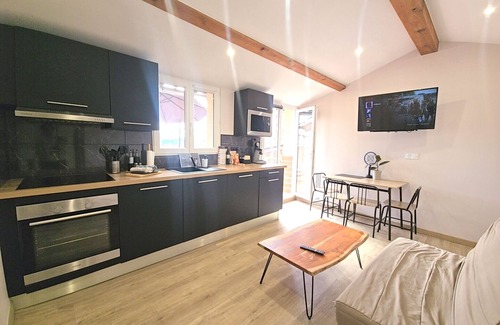 Moyen-Vernet Apartment | USAP : T2 avec grande terrasse et Cinéma