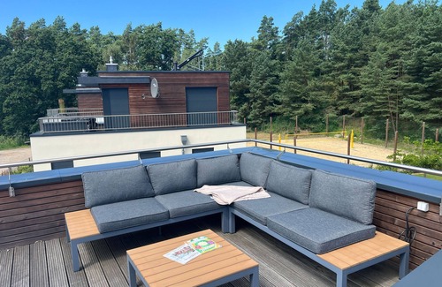 Krakow am See House | Vacation home Pepe` with large roof terrace and lake view - Pepe