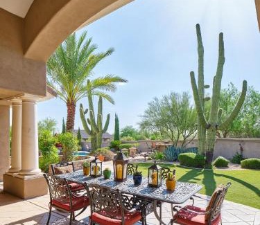 Happy Valley Ranch House | Valley View Villa - Resort Style Backyard - Heated Pool