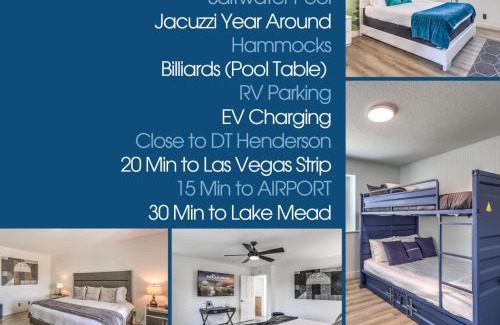 Black Mountain Villa | vegas saltwater, a luxury pool villa with 5BR, Spa, wet deck on a half acre lot