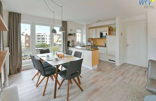 Wangerooge Apartment | Very good location on the Wangeroog beach promenade!