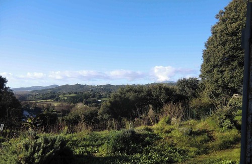 Sarrola-Carcopino Cottage | Very quiet, air-conditioned cottage on private property with valley and sea views