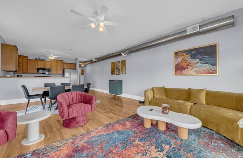 Port Huron Apartment | Vibrant Luxe on the River