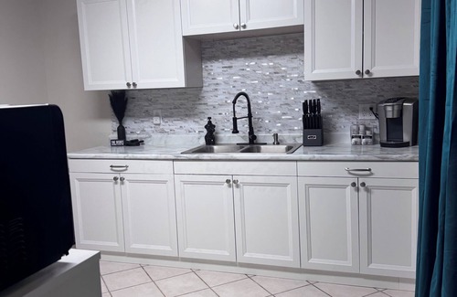 Miller Beach House | Vibrant Villa with Private Hot Tub in Miller Beach