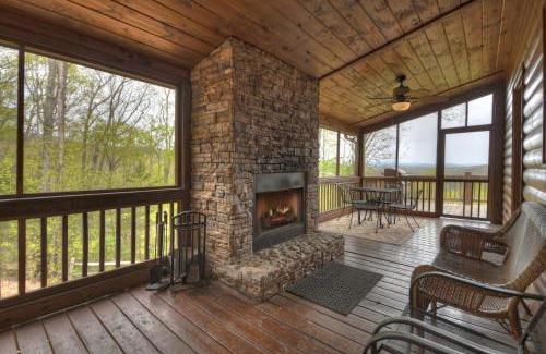 Raccoon Ridge House | View From The Top - Pet-Friendly Mountain View Blue Ridge Cabin - Stunning Views, Hot Tub, Shuffleboard, Foosball In The Aska Ad
