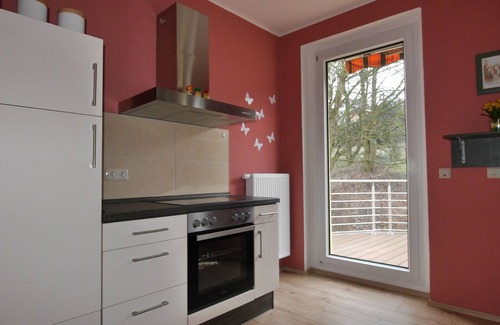 Eisenach Apartment | Villa Am Ehrensteig -FeWo with balcony and garden