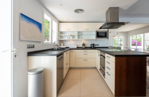 Santa Eulalia del Rio Villa | Villa 'Amarantos' with Mountain View, Wi-Fi and Air Conditioning