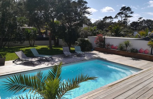 Labenne-Ocean Villa | Villa Architecte Lumineuse à 350m de la Plage Avec Piscine Chauffée