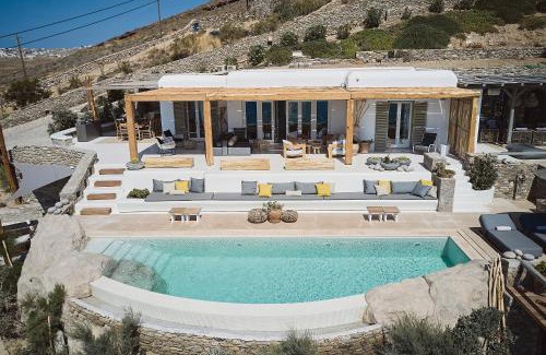 Ftelia Villa | Villa Barbarossa - Elegant Beachfront Retreat with Heated Pool & Outdoor Gym