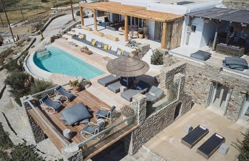 Ftelia Villa | Villa Barbarossa - Elegant Beachfront Retreat with Heated Pool & Outdoor Gym