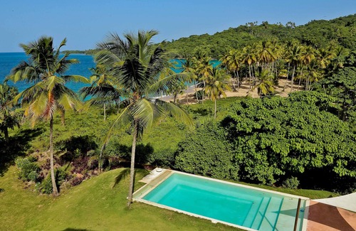 Las Galeras Villa | Villa Barkel, Panoramic view of Playa Rincon Bay