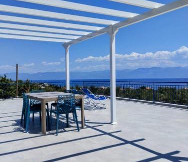 Aipeia Villa | VILLA BLUE COCOON - Chrani Messinia Peloponnese- Rooftop sea view 550 m from beach next to Kalamata Koroni Costa Navarino