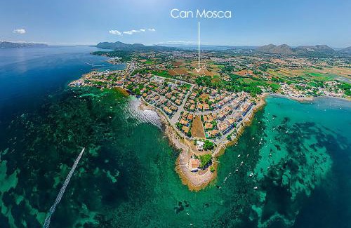 es Bacares Villa | Villa Can Mosca, garden and swimming pool close to beach