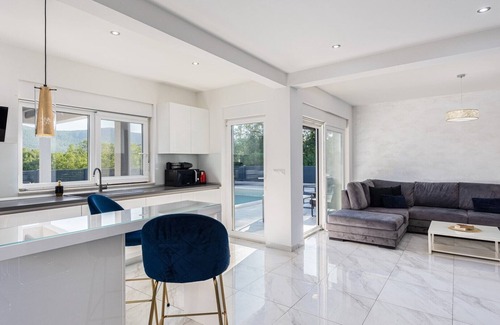 Dicmo Villa | Villa Gabriel with heated pool, Jacuzzi, sauna, children playground, WIFI, private parking, pet friendly