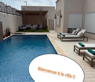 Sidi Salem Villa | Villa les 3 palmiers