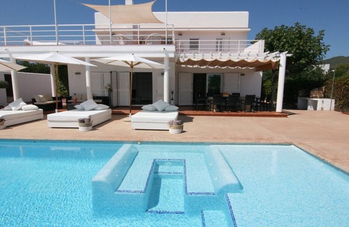 Sant Josep de sa Talaia Villa | VILLA MARA - Private villa with pool, free fast WIFI & Alarm. Views to Playa den bossa beach.