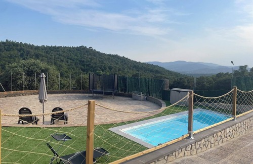 Macanet de la Selva Villa | Villa 'Masia Can Vilar' with Mountain View, Private Pool and Wi-Fi