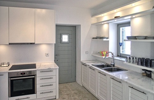 Paros Villa | Villa Mella, Glyfa Beach Paros: luxury vacations by the sea, panoramic view