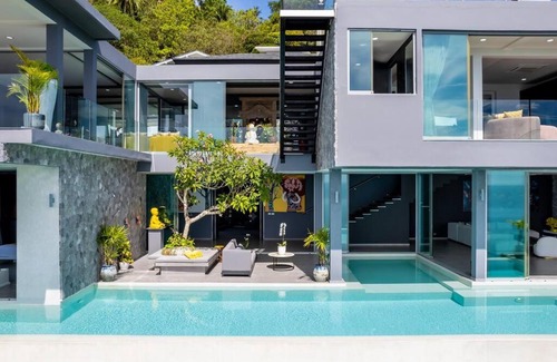 Chaweng City Center Villa | Villa Moonstar - Luxury with Breathtaking Sea Views