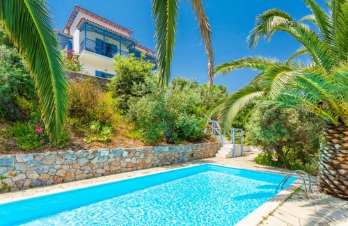 Skopelos Villa | Villa Ourania: Large Private Pool, Sea Views, A/C, WiFi