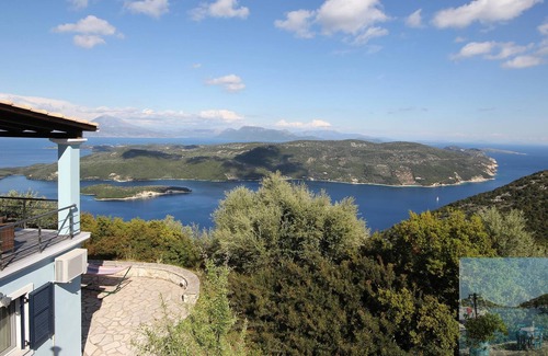 Poros Villa | Villa Panorama Lefkada. Exceptional sea views - Infinity pool - air con.