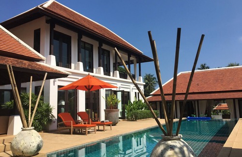 Bophut Villa | Villa Pura Samui - Big Pool & Gym for Family&Friends-2 minutes walk to the beach