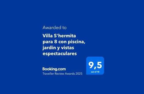 Inca Villa | Villa S'hermita para 8 con piscina, jardín y vistas espectaculares