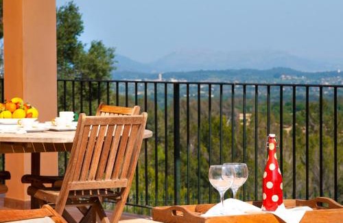 Inca Villa | Villa S'hermita para 8 con piscina, jardín y vistas espectaculares