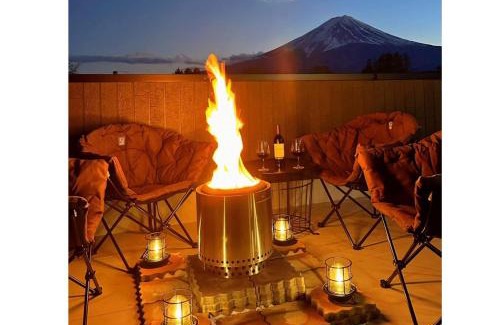 Fujikawaguchiko House | Villa Sanmado Panorama BBQ Bonfire Fuji view Annov - Vacation STAY 59398v