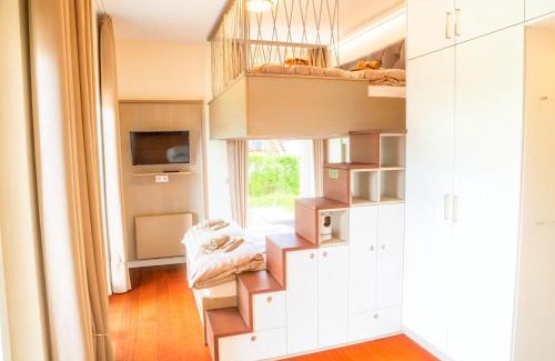 Hohe Dune Apartment | Villa Schmidt - Strandhaus direkt am Meer mit Sauna, Sport und Dünengarten II
