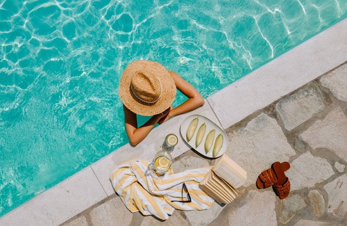 Agios Sostis Villa | Villa 'Simone Tinos Island' with Sea View, Wi-Fi and Air Conditioning