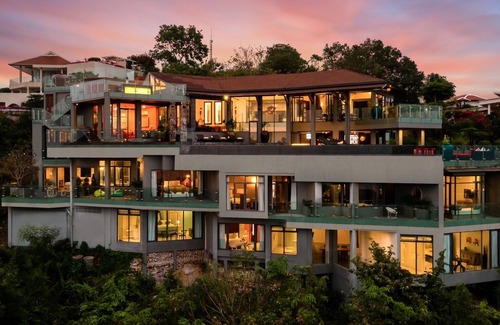 Choeng Mon Villa | Villa Skyfall - 6 Bedroom Villa with Expansive Seaview and Private Theatre