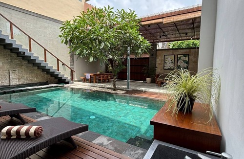Dalung House | Villa Starry Luna 1-Pool and private yard in 2-bedroom,AC, WiFi in fabulous Bali