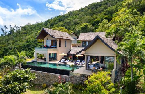 Bophut Villa | Villa Tiga - Cliffside Seaview Oasis