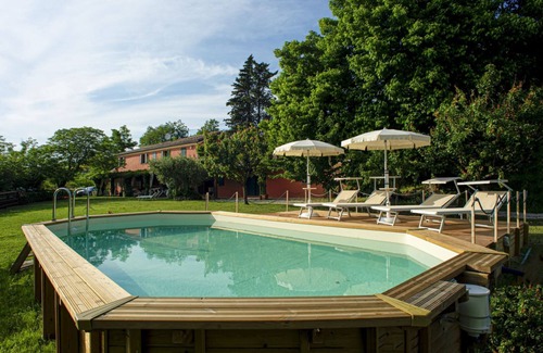 Fiorenzuola di Focara House | Villa with private semi inground pool close to the beach