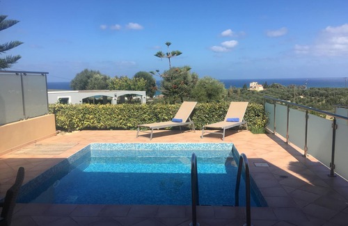 Adelianos Kampos Villa | Villa With Sea View, Breakfast included, 800 Metres From Sandy Beach, Playground