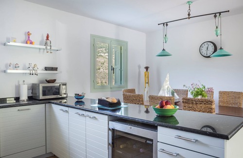 Agia Efimia Villa | Villa with Valley and Sea Views. Large Heated Pool, Outside Kitchen/BBQ