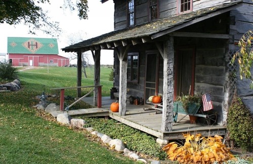 Flora Cabin | Vintage 1850's Log Cabin Glamping